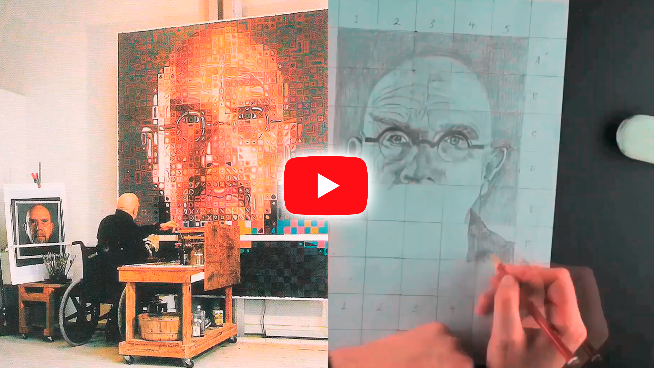 How to use the Grid Method with a Drawing of Chuck Close as an Example.mp4